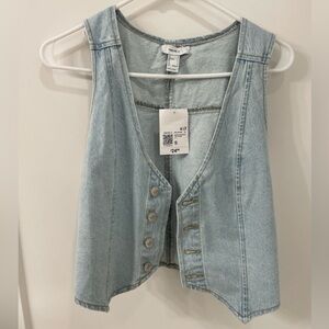 Light Blue Denim Vest